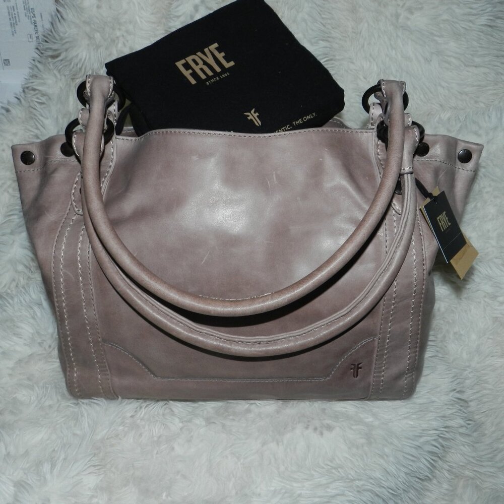 🆕 Frye Melissa Shoulder Bag Leather in Mushroom w/dust bag🆕⌚📦🏃💨🚚